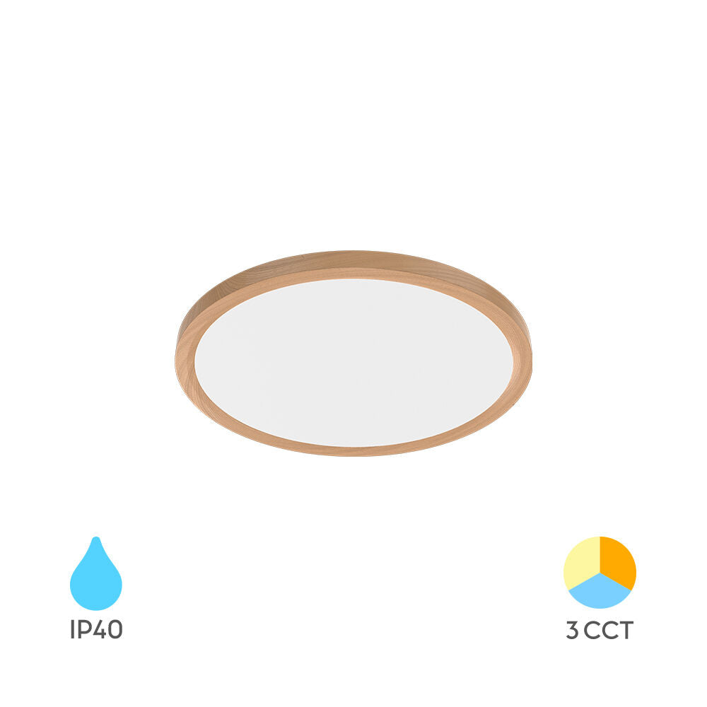 BRAYTRON JADE SLR WDN RND 20W 3IN1 IP20 CEILING LIGHT