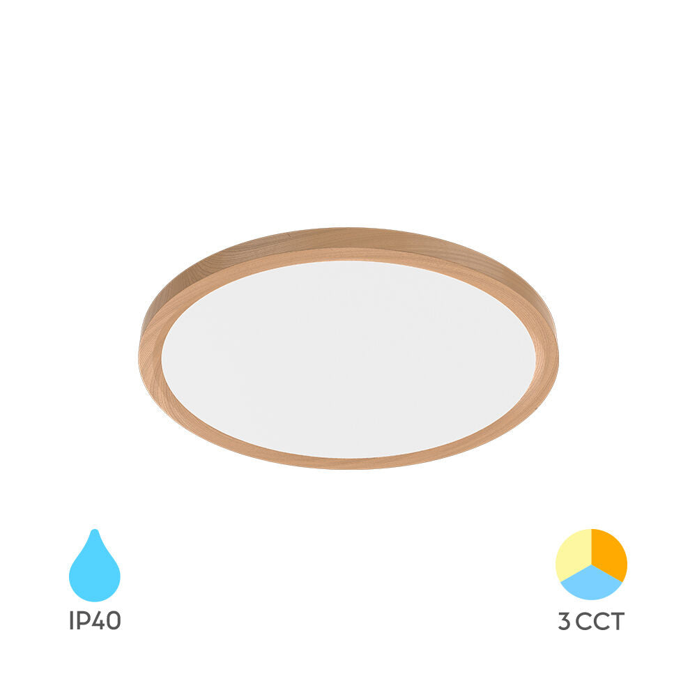 BRAYTRON JADE SLR WDN RND 26W 3IN1 IP20 CEILING LIGHT