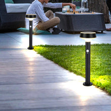 Load image into Gallery viewer, Glow Lighting Alluria Solar Bollard Motion Sensor LED 3000K IP44