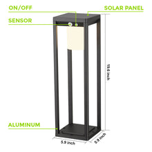 Load image into Gallery viewer, Brimmel Dikosa LED Solar Bollard with Motion Sensor LED 3000K IP44