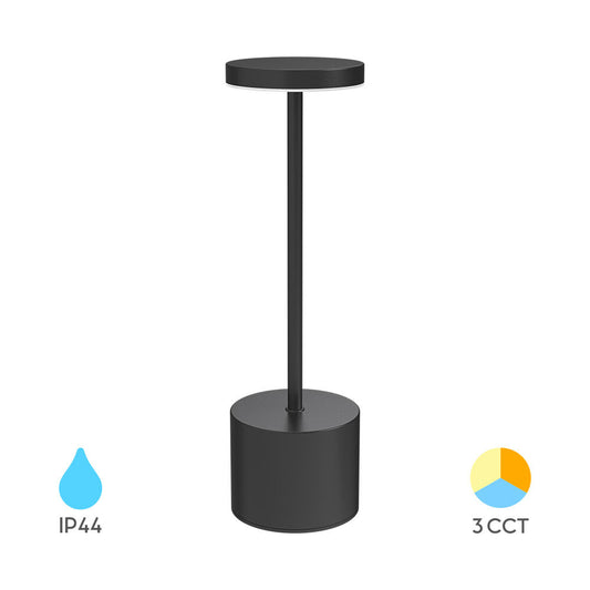 BRAYTRON LU E 1X2W BLC 3IN1 IP44 RCH TABLE LAMP