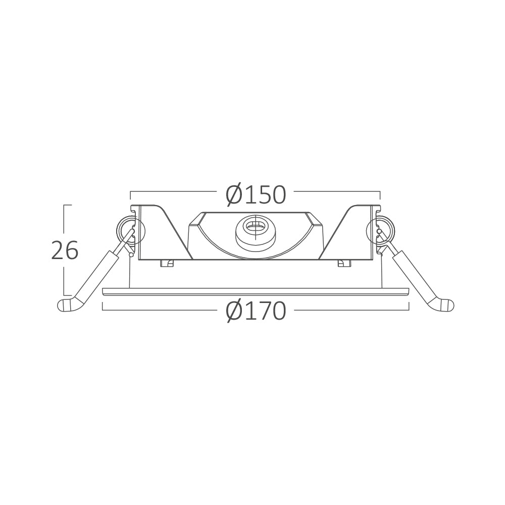 BRAYTRON LED RECCESSED DOWNLIGHT 12W