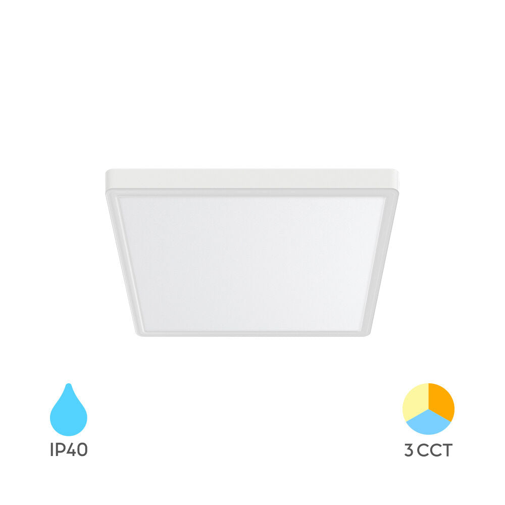 BRAYTRON JADE SLR WHT SQR 20W 3IN1 IP20 CEILING LIGHT