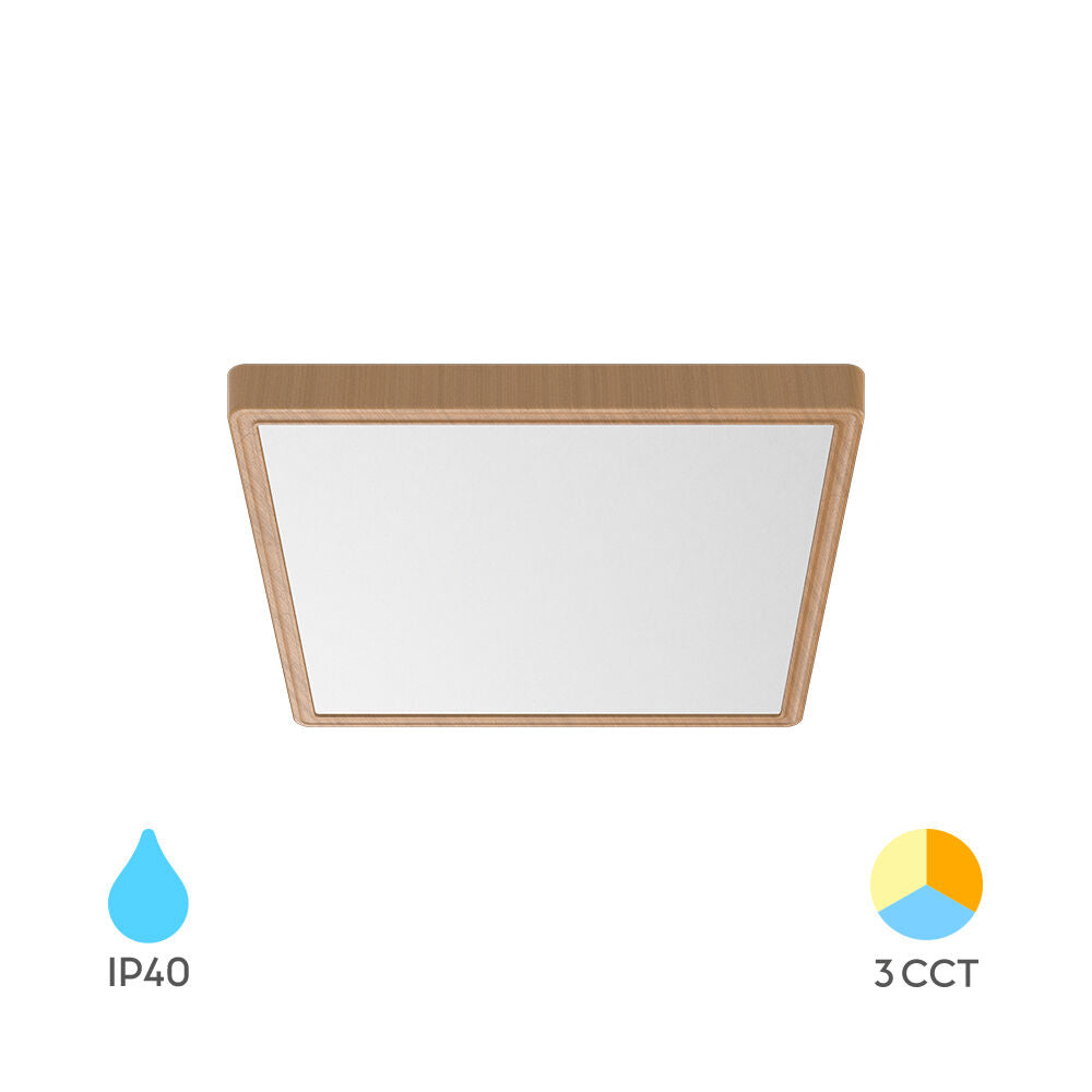 BRAYTRON JADE SLR WDN SQR 20W 3IN1 IP20 CEILING LIGHT