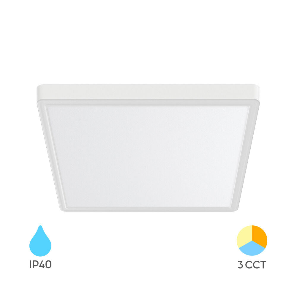 BRAYTRON JADE SLR WHT SQR 36W 3IN1 IP20 CEILING LIGHT