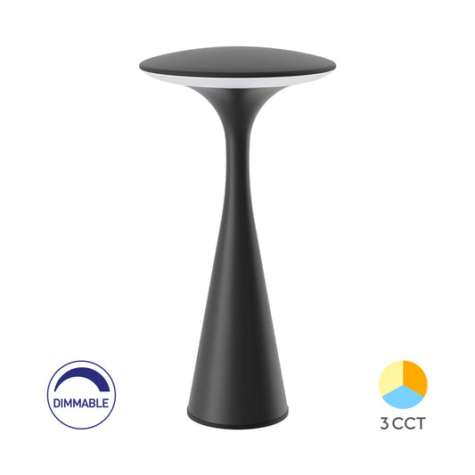 BRAYTRON TOWER TABLE LAMP BLC 3CCT IP44