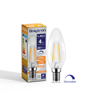 BRAYTRON ADVANCE LED BULB CANDLE E14 C35 4W BA36