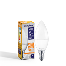 Load image into Gallery viewer, BRAYTRON ADVANCE E14 C37 CANDLE LED BULB 5W 3000K
