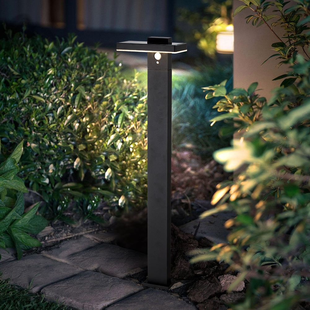 Brimmel Travisa Bollard LED Solar Bollard with Motion Sensor LED 3000K ...